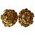 Chanel Orecchini vintage CC in perla finta 1994 Gold hardware - vista 2