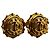 Chanel Orecchini vintage CC in perla finta 1994 Gold hardware - vista 4