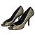 Gianni Versace High Heels Weiß und Gold Leder Größe 38 Golden