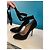 Céline Black Leather and Suede Heels with Strap - view 3