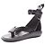 Louis Vuitton Desert Dream Leder Geta Zehentrenner Sandalen Schwarz - Ansicht 4