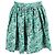 Saia circular mini impressa com seta Miu Miu em nylon multicolorido Multicor