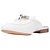 Hermès Mocassim de couro Oz Hermes com fivela Kelly prateada Branco - vista 4