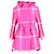 Impermeable Fendi Pop Tartan con capucha en poliéster rosa - vista 4