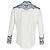 Alexander McQueen Skull Print Button Down Shirt in White Cotton - view 3