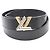 Cinturón Epi de cuero Louis Vuitton Twist Negro
