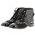 Botines Chanel T.EU 38.5 Cuero Negro