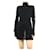 Autre Marque Black distressed roll-neck jumper - size S  ref.1736656