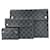 Louis Vuitton Damier Graphite Alpha Triple Pouch Clutch Grey Cloth  ref.1736942