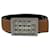 Hermès Hermes Studded Buckle Belt Gold Brown Silver Golden Metallic Leather  ref.1737073
