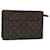 LOUIS VUITTON Pochette Masculina Monogram Bolsa de Clutch M51795 LV Auth 94925 Monograma Lona  ref.1737348