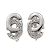 Céline Boucles d'oreilles Celine Diamond Clip en platine - vue 2