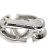 Céline Boucles d'oreilles Celine Diamond Clip en platine - vue 4
