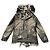 Parka Mr and Mrs Furs Caqui de Algodão com Colete de Carneiro da Mongólia