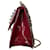 Valentino Garavani Sac à rabat Valentino Rockstud Glam Lock en cuir verni rouge  - vue 2