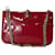 Valentino Garavani Sac à rabat Valentino Rockstud Glam Lock en cuir verni rouge  - vue 3