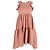 Vestido mini con volantes Sienna de Ulla Johnson en Tencel melocotón Castaño Roja