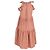 Vestido mini con volantes Sienna de Ulla Johnson en Tencel melocotón Castaño Roja - vista 3