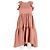 Vestido mini con volantes Sienna de Ulla Johnson en Tencel melocotón Castaño Roja - vista 4