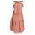 Vestido mini con volantes Sienna de Ulla Johnson en Tencel melocotón Castaño Roja - vista 6