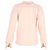 Camisa de manga larga abotonada Ganni Trinity en denim de algodón rosa pastel - vista 3