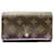 Louis Vuitton Monogram Bifold Wallet M61730 Brown Cloth  ref.1739418