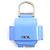 Custodia in pelle per auricolari con logo in metallo DIOR e portachiavi Blu