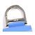 Custodia in pelle per auricolari con logo in metallo DIOR e portachiavi Blu - vista 7