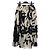 Gonna lunga in poliestere nera e bianca Alexander McQueen
