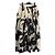 Gonna lunga in poliestere nera e bianca Alexander McQueen - vista 2