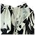 Gonna lunga in poliestere nera e bianca Alexander McQueen - vista 5