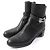 Hermès Botas de cuero con hebilla Hermes Kelly negras 36 Negro