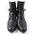 Hermès Botas de cuero con hebilla Hermes Kelly negras 36 Negro - vista 4