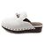 Mule con hebilla Kelly Silver Carlotta de Hermès Blanco - vista 5