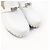 Mule con hebilla Kelly Silver Carlotta de Hermès Blanco - vista 8
