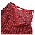 Falda plisada de seda con estampado de labios Valentino roja - vista 5