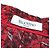 Falda plisada de seda con estampado de labios Valentino roja - vista 7