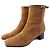 Hermès Botas de tornozelo de couro camurça Hermes marrom 38