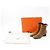 Hermès Botas de tornozelo de couro camurça Hermes marrom 38 - vista 2