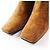Hermès Botas de tornozelo de couro camurça Hermes marrom 38 - vista 5