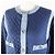 Chanel Cotton Viscose Rhinestone Button Denim Jacket - view 2