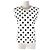 Issey Miyake Camiseta de cuello redondo para mujeres con patrón de puntos de algodón