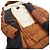 Autre Marque EMMETI Hooded Down Coat with Shearling and Leather Brown - view 4