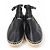 Hermès Hermes Leather Espadrilles Ankle Strap Black - view 3