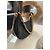 Bolso de mano Céline Ava en cuero negro con cadena dorada - vista 6