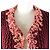 Chanel Cashmere-Woll COCO Mark Strickjacke Bordeaux - Ansicht 4