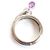 Anillo de oro blanco, zafiro rosa y diamante de Chaumet - vista 4