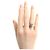 Anillo de oro blanco, zafiro rosa y diamante de Chaumet - vista 7