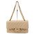 Borsa a spalla in pelle di caviale Chanel Beige