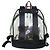 BALLY Zaino in Vinile Trasparente Nero Argento Auth bs18516 - vista 2